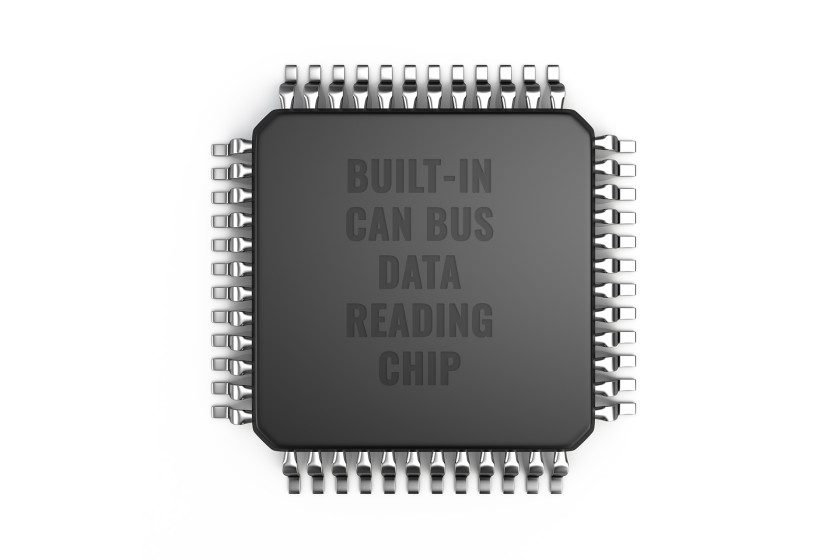 Built-in CAN bus data reading chip